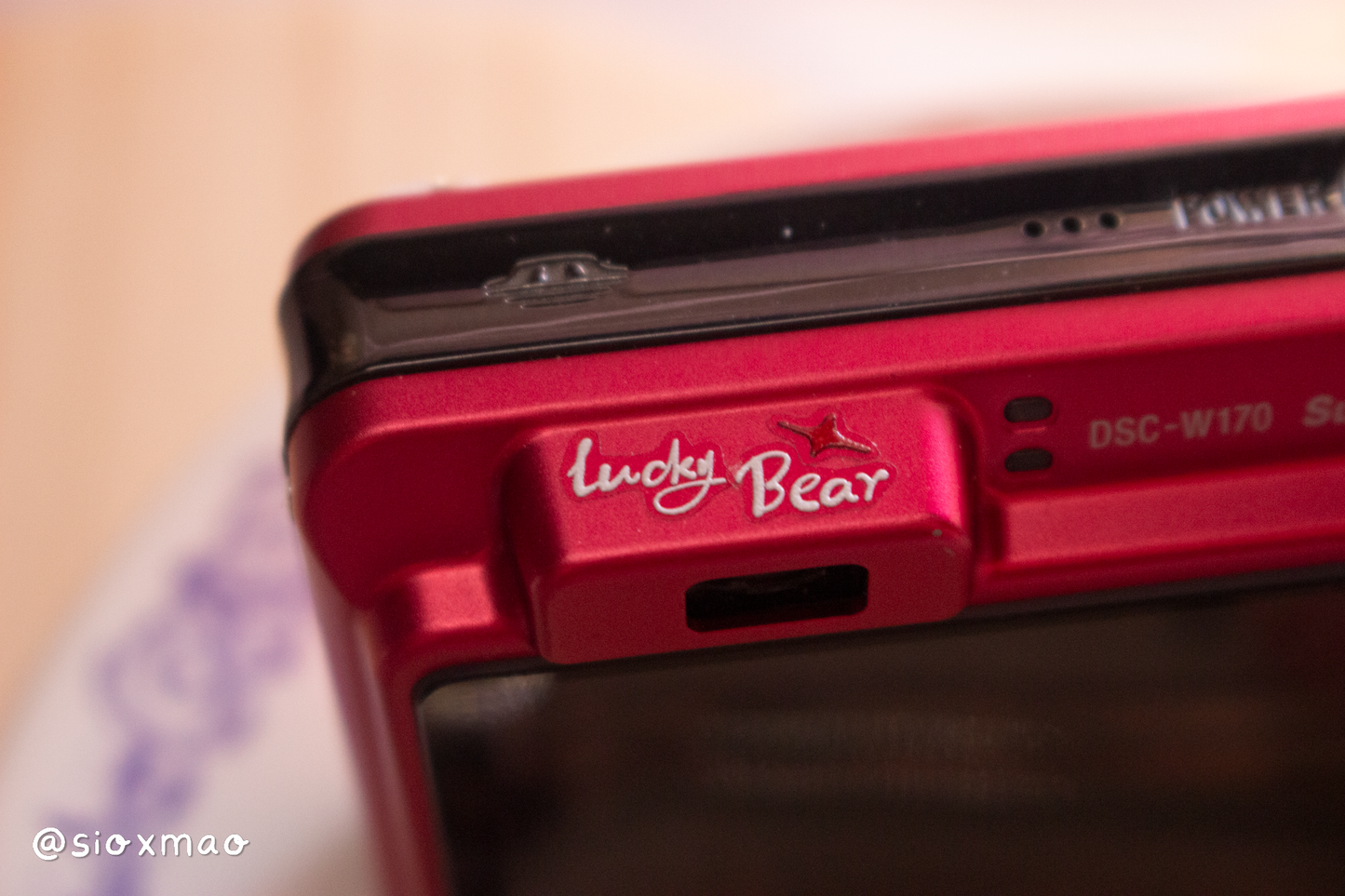 🍰 Beary Dessert | Sony Cybershot DSC-W170 (Red)