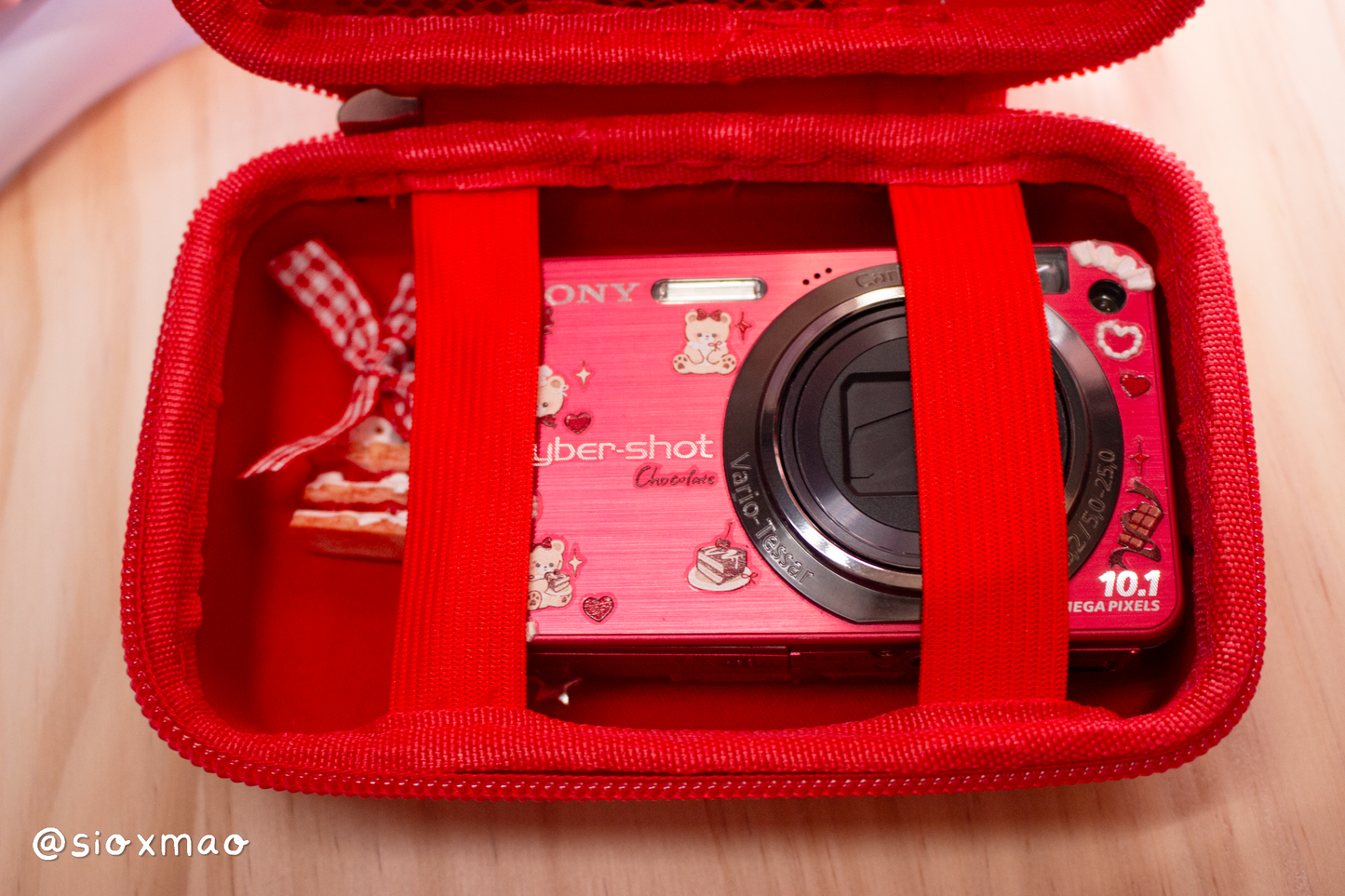 🍰 Beary Dessert | Sony Cybershot DSC-W170 (Red)