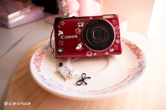 ☁︎ Chill Cat | Canon Powershot A2200 (Red)