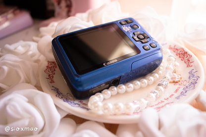 ✿ Porcelain Flowers | Canon Powershot A495 (Blue)