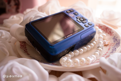 ✿ Porcelain Flowers | Canon Powershot A495 (Blue)