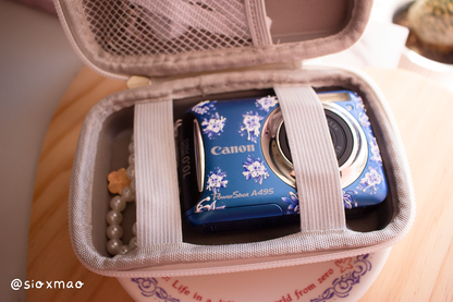 ✿ Porcelain Flowers | Canon Powershot A495 (Blue)